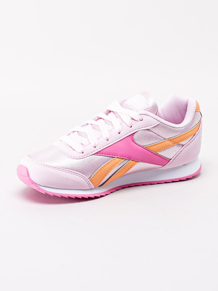 56201006 Reebok Royal CL Jog 2 EF3384 Rosa glänsande sportiga sneakers för juniorer-2