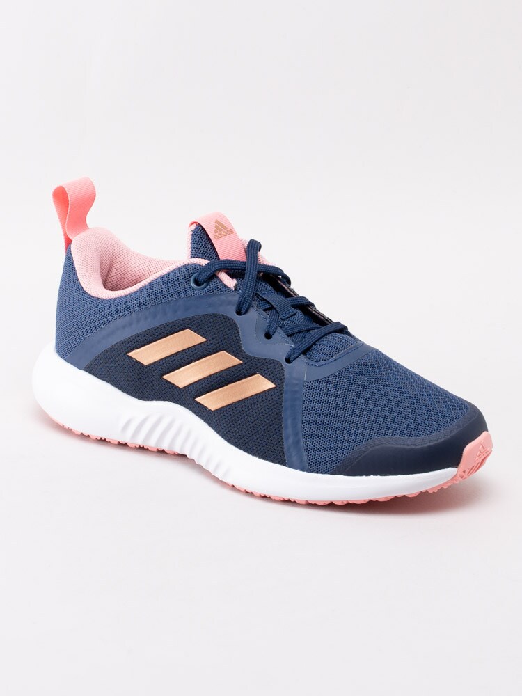 56201009 Adidas Fortarun X Kids EF9717 Mörkblå sportskor med rosa detaljer för barn-1