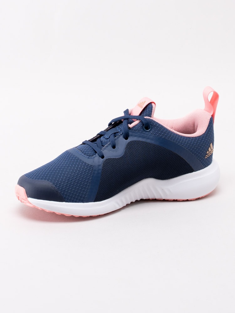 56201009 Adidas Fortarun X Kids EF9717 Mörkblå sportskor med rosa detaljer för barn-2