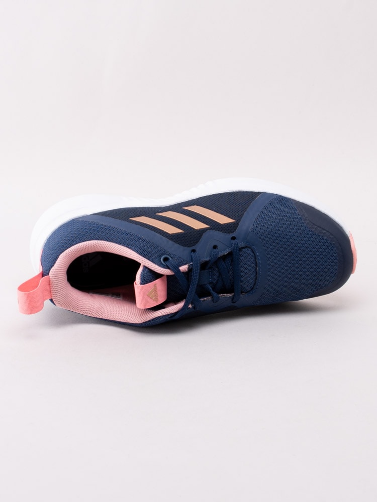 56201009 Adidas Fortarun X Kids EF9717 Mörkblå sportskor med rosa detaljer för barn-4