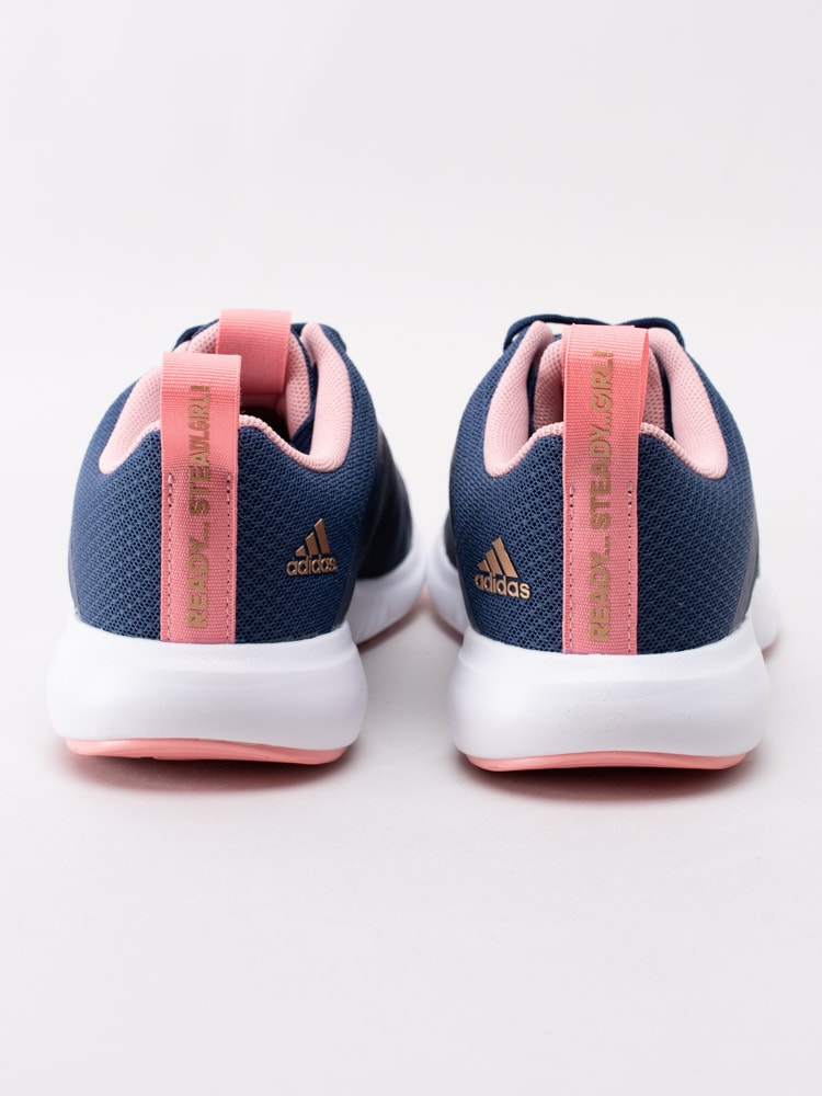 56201009 Adidas Fortarun X Kids EF9717 Mörkblå sportskor med rosa detaljer för barn-7