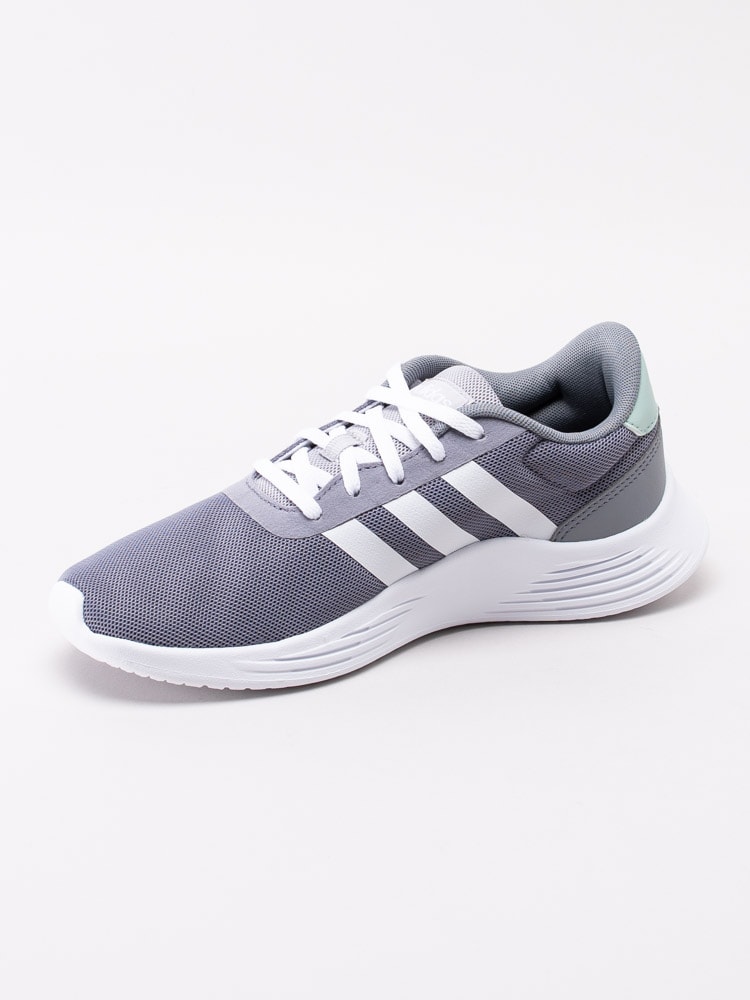 56201020 Adidas Lite Racer 2.0 Kids EG4018 Mörkgrå sportskor med vita 3 stripes-2