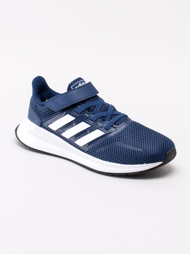 56201027 Adidas RunFalcon Kids EG6147 mörkblå sportskor med resårsnörning och kardborre-1