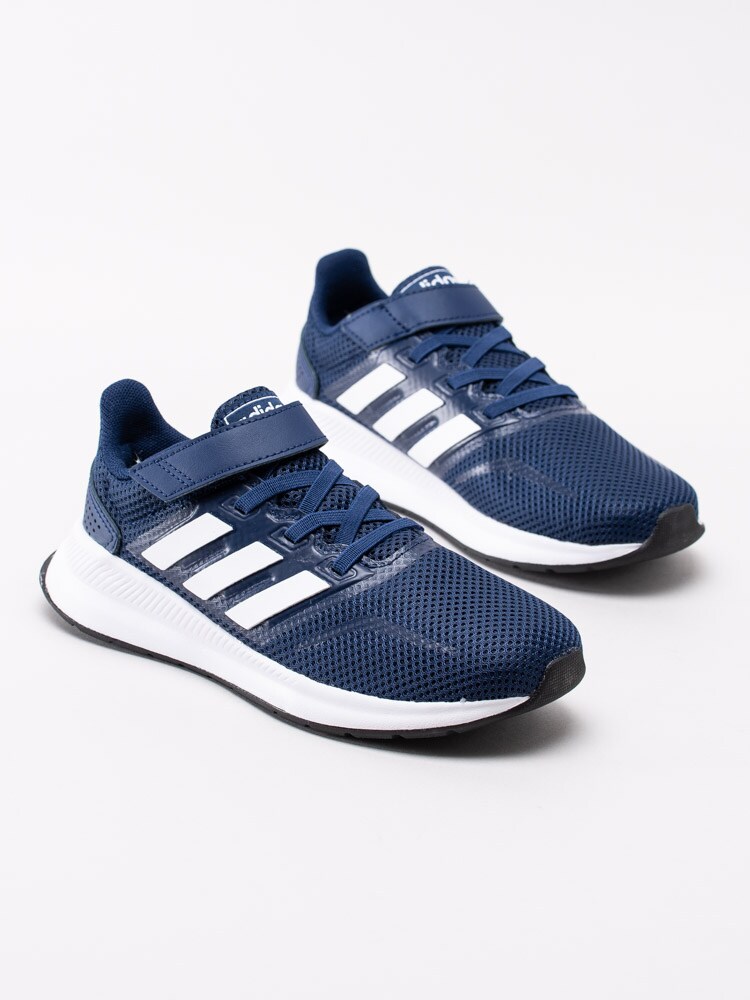 56201027 Adidas RunFalcon Kids EG6147 mörkblå sportskor med resårsnörning och kardborre-6