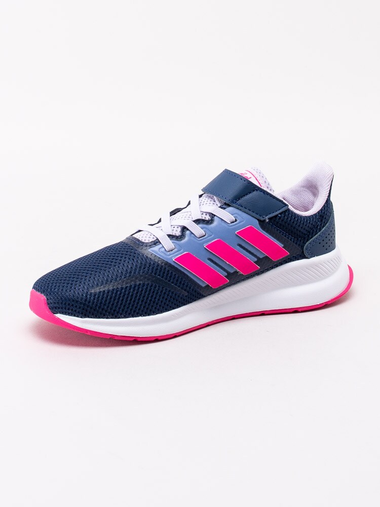 56201028 Adidas RunFalcon Kids EG6148 Mörkblå sportskor med resårsnörning och kardborre-2