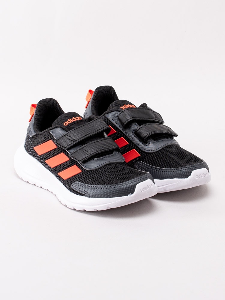 56201029 Adidas Tensor Run Kids EG4143 Svarta sportiga sneakers med röda 3-stripes-3