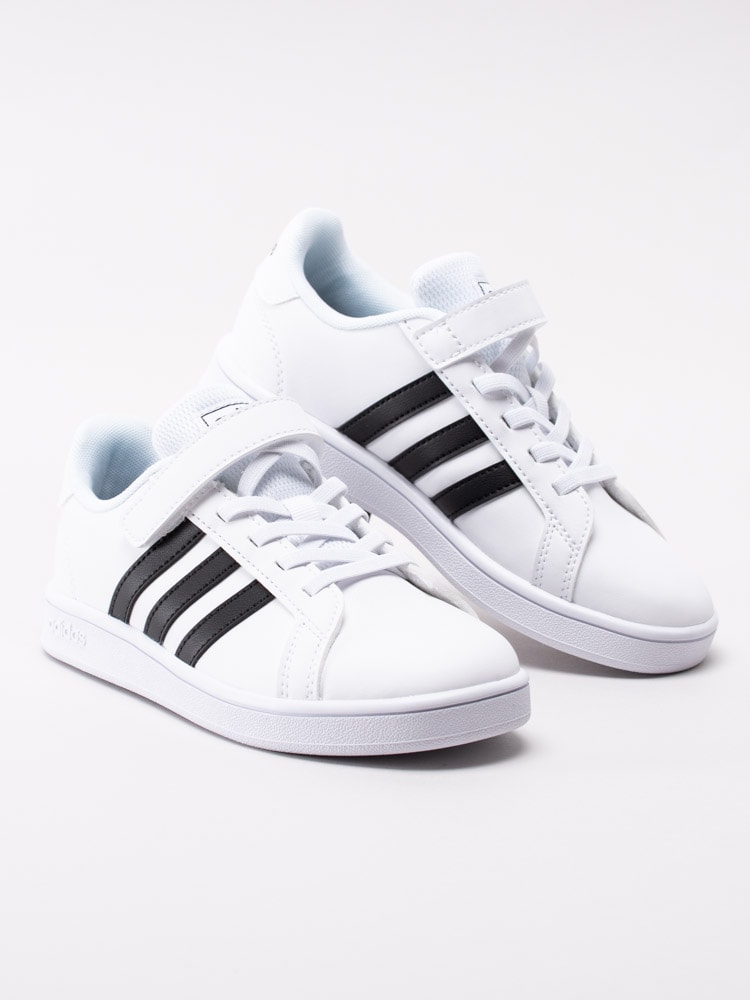 56201035 Adidas Grand Court C EF0109 vita klassiska sneakers för barn-6