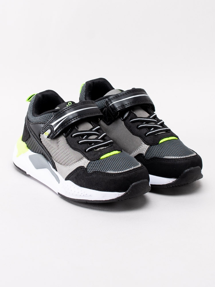 56201078 Leaf Matvik LMATV201H-BLACK Svarta sportiga chunky sneakers-3