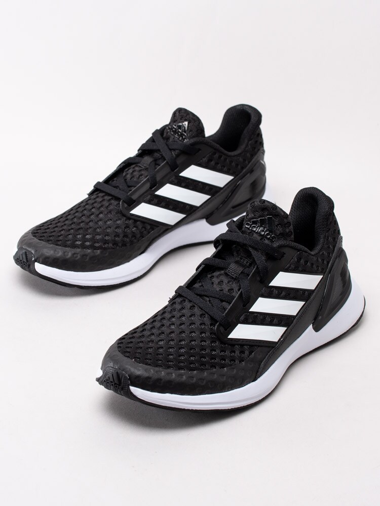 56203010 Adidas Core Black EF9242 Snygga sportskor med vita stripes -6