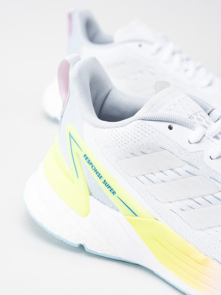 Adidas - Response Super J - Grå sportskor med gula och rosa detaljer