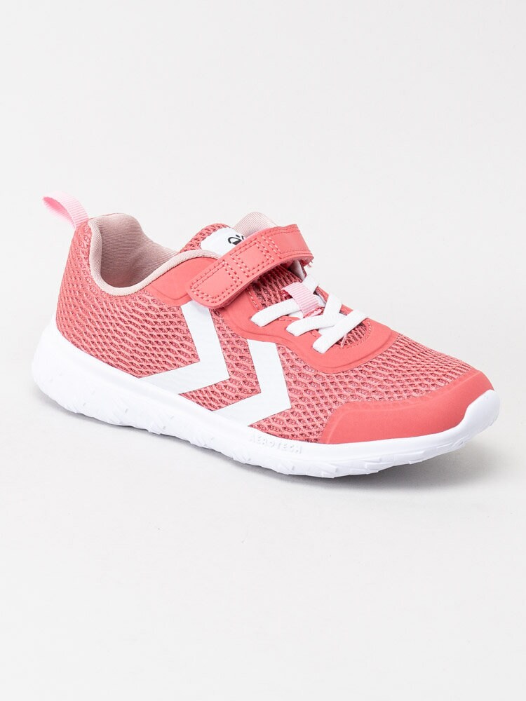 Hummel - Actus ML Jr - Rosa sportskor i textil