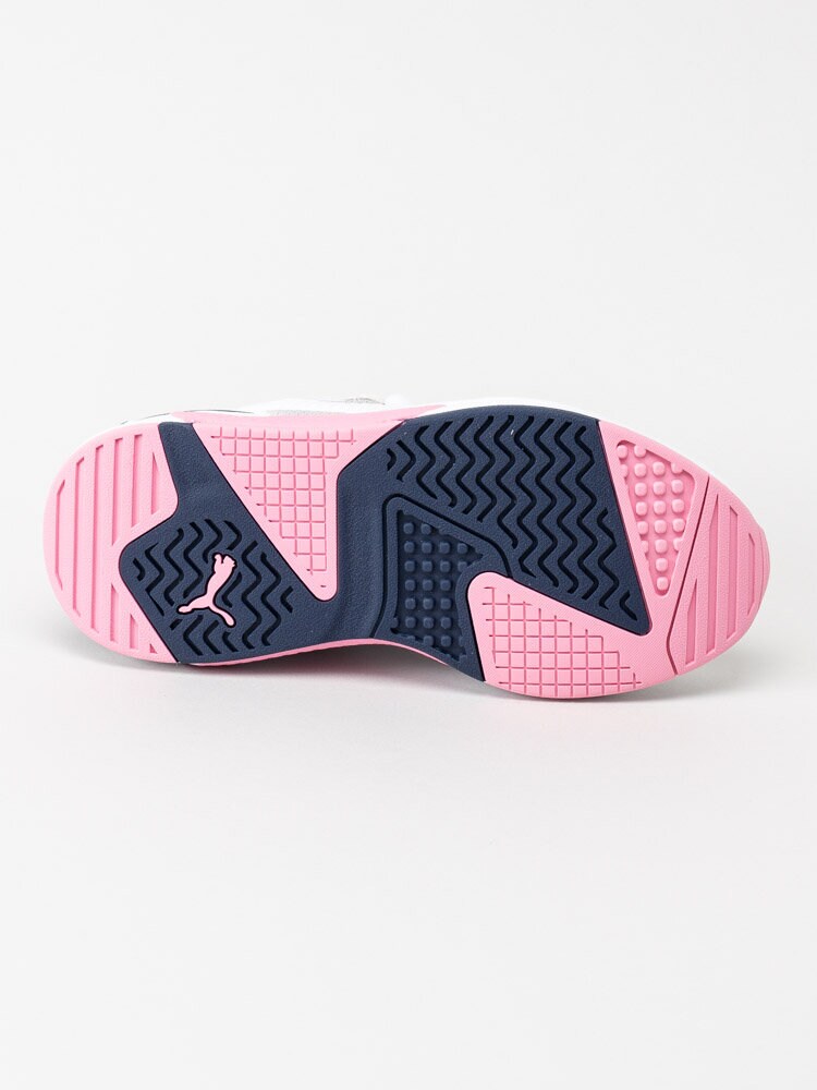 Puma - X-Ray Jr - Vita sneakers med rosa och blå detaljer