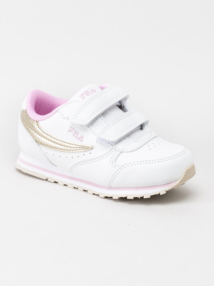 FILA - Orbit Velcro Infans - Vita retrosneakers med fina detaljer.