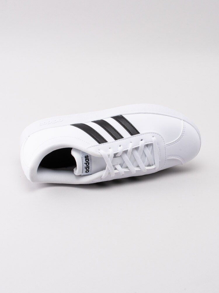 Adidas - VL Court 2.0 Kids - Vita sneakers i veganskt skinn
