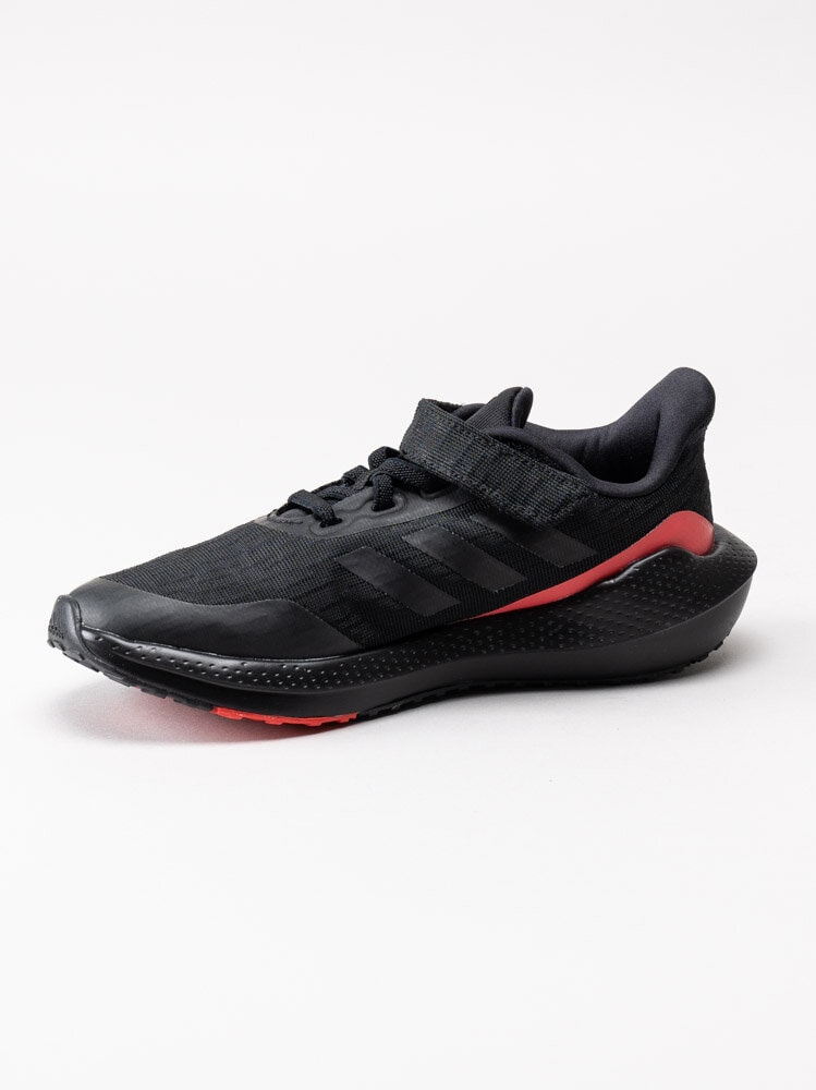 Adidas - EQ21 Run EL K - Svarta sportiga sneakers med röda detaljer