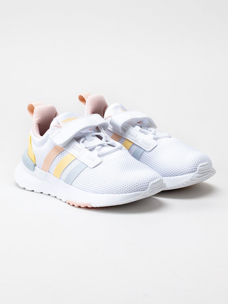 Adidas - Racer TR21 C - Vita sportskor med färgglada stripes