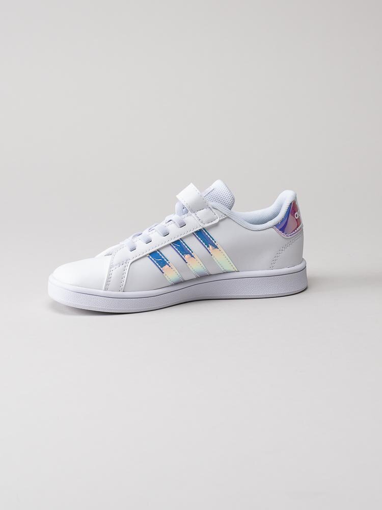 Adidas - Grand Court C - Vita sneakers med skimrande stripes