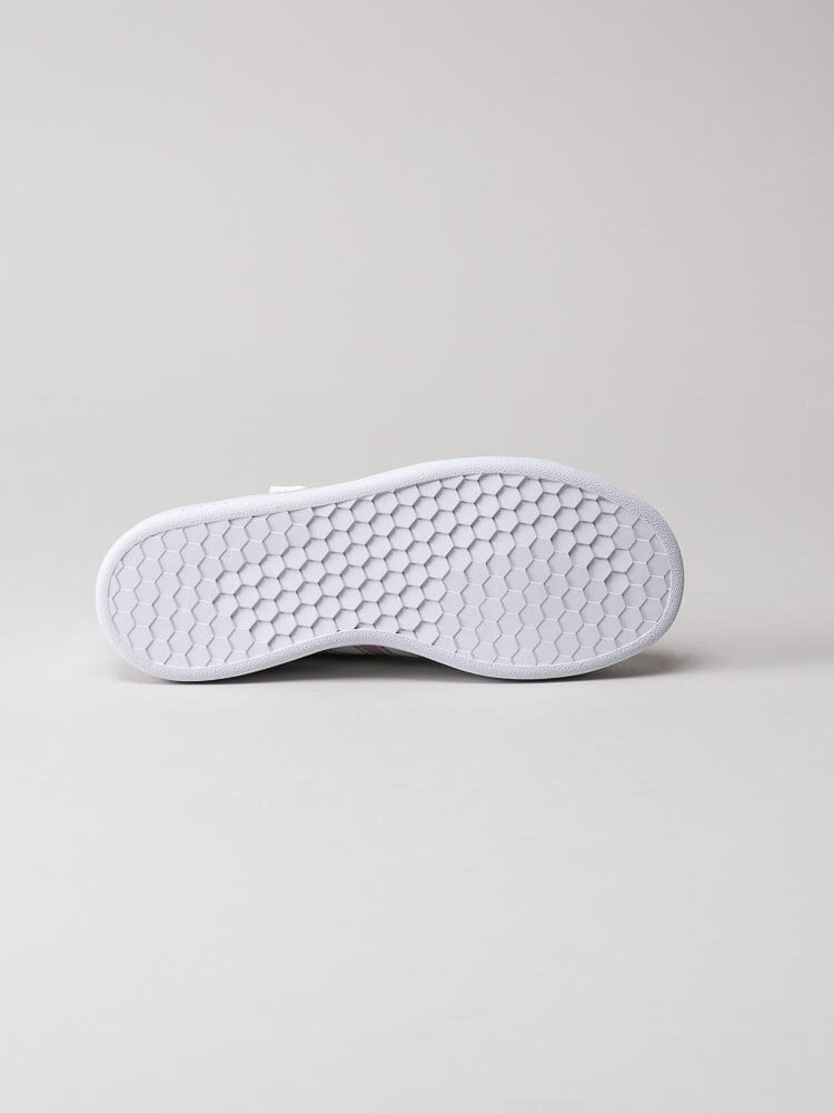 Adidas - Grand Court C - Vita sneakers med skimrande stripes