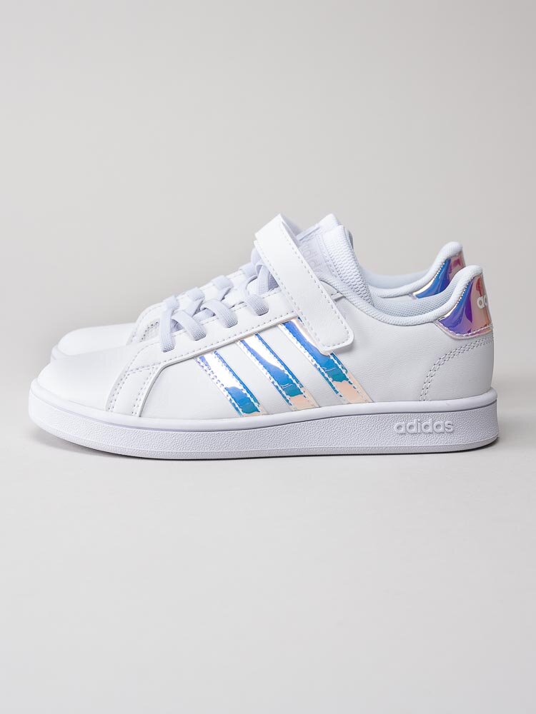 Adidas - Grand Court C - Vita sneakers med skimrande stripes