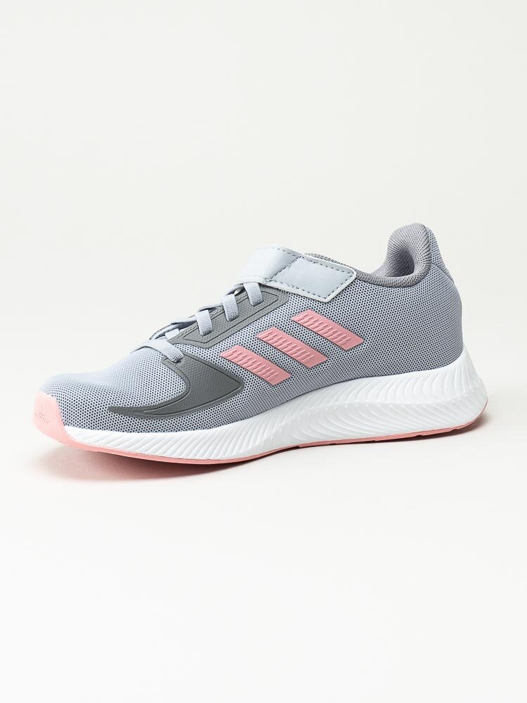 Adidas - RUNFALCON 2.0 C - Grå sneakers med rosa stripes