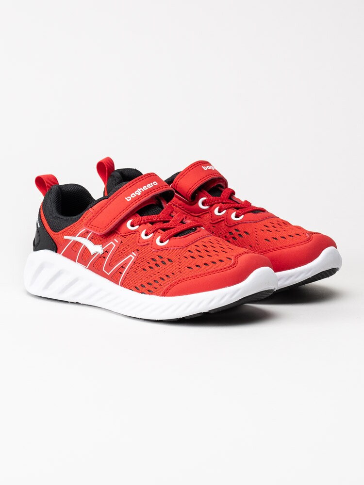 Bagheera - Speedy - Röda sneakers i textil