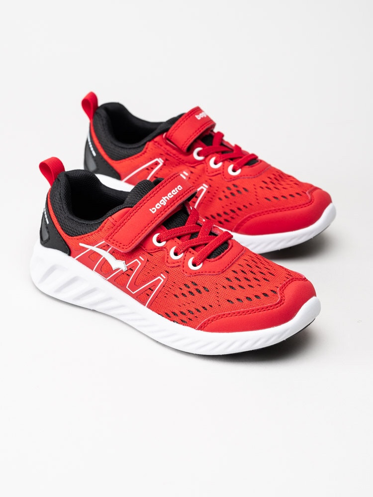 Bagheera - Speedy - Röda sneakers i textil