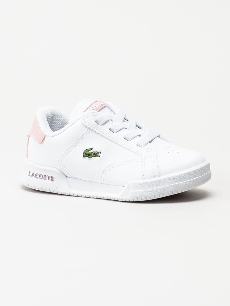 Lacoste - Twin Serve 0721 1 - Vita sneakers med rosa detaljer