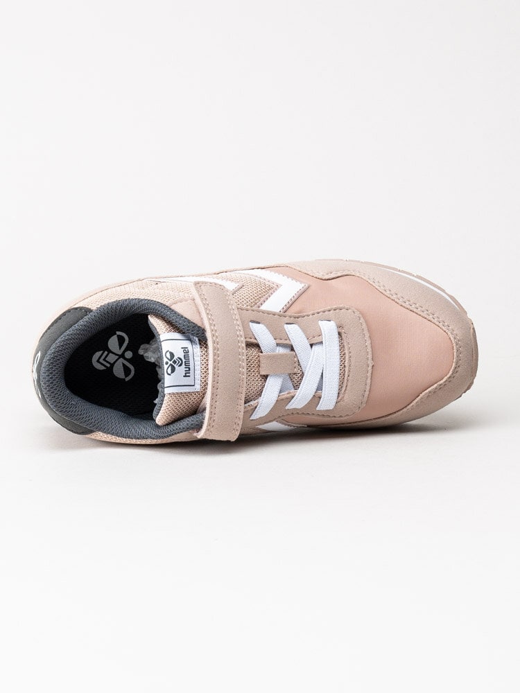 Hummel - Reflex Jr - Ljusrosa sneakers i textil