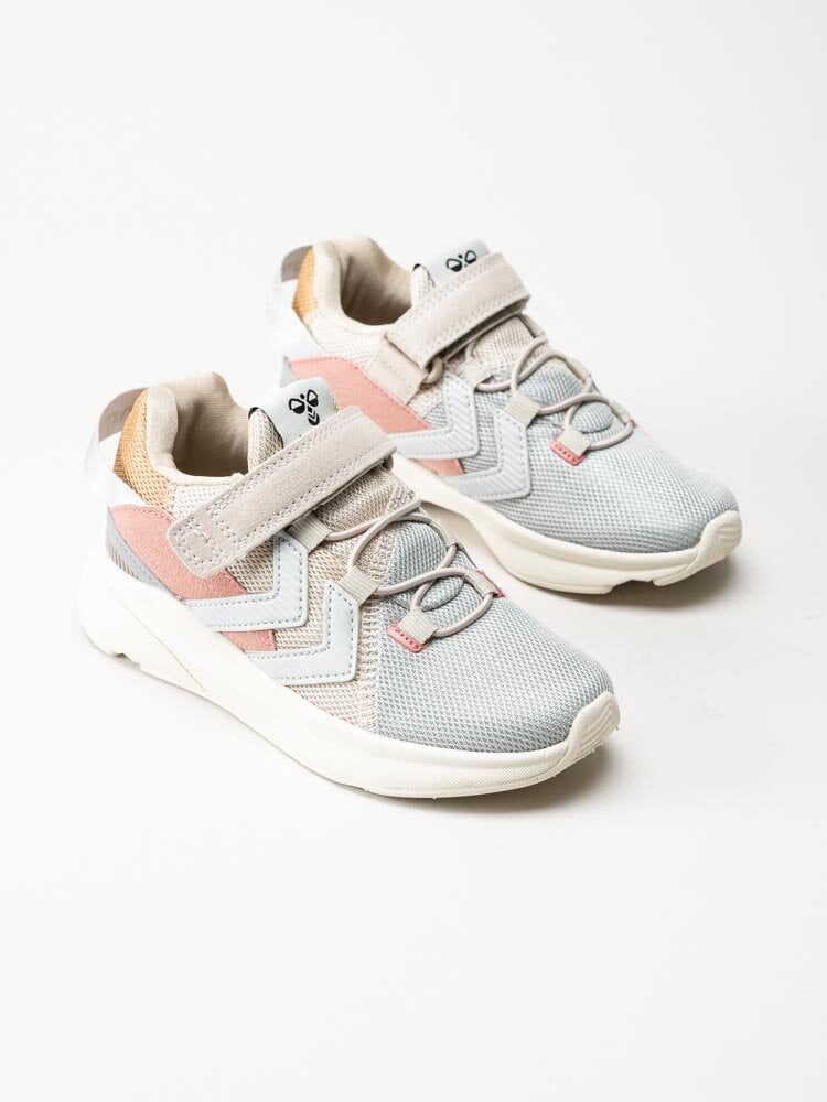 Hummel - Reach 300 Recycled Jr - Beige sneakers i textil