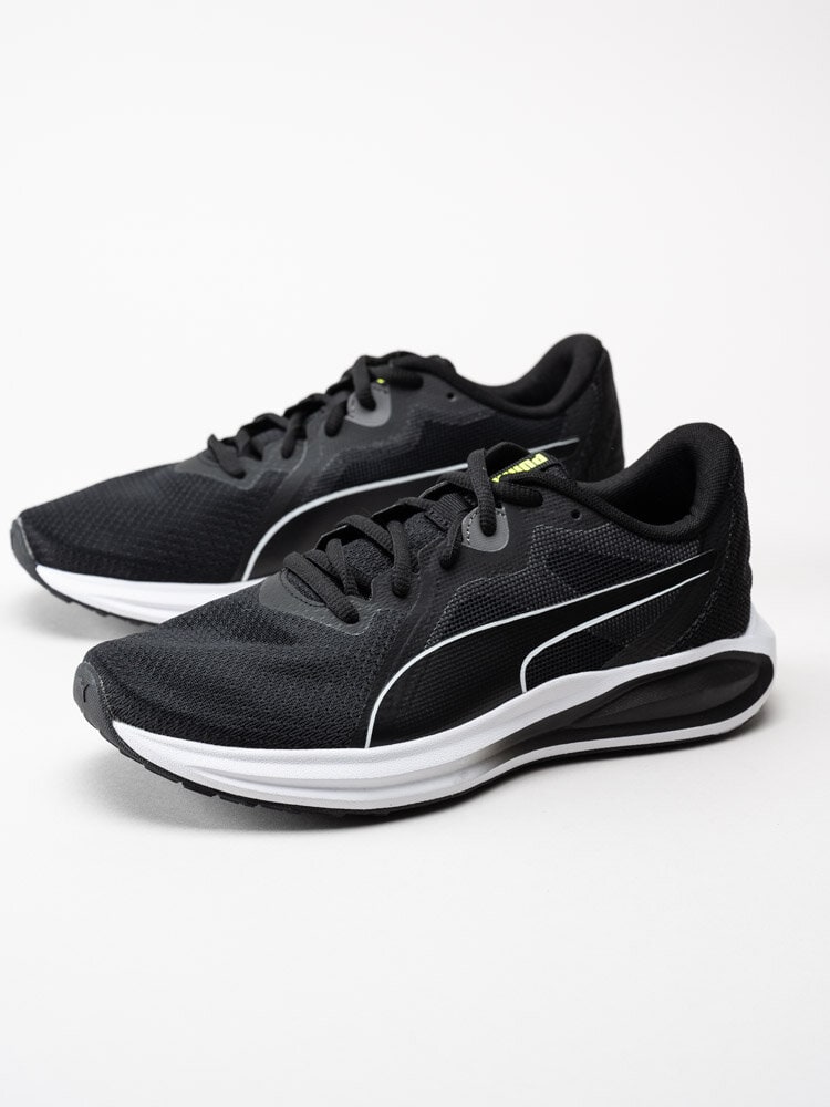 Puma - Puma Twitch Runner Jr - Svarta sportiga sneakers i textil