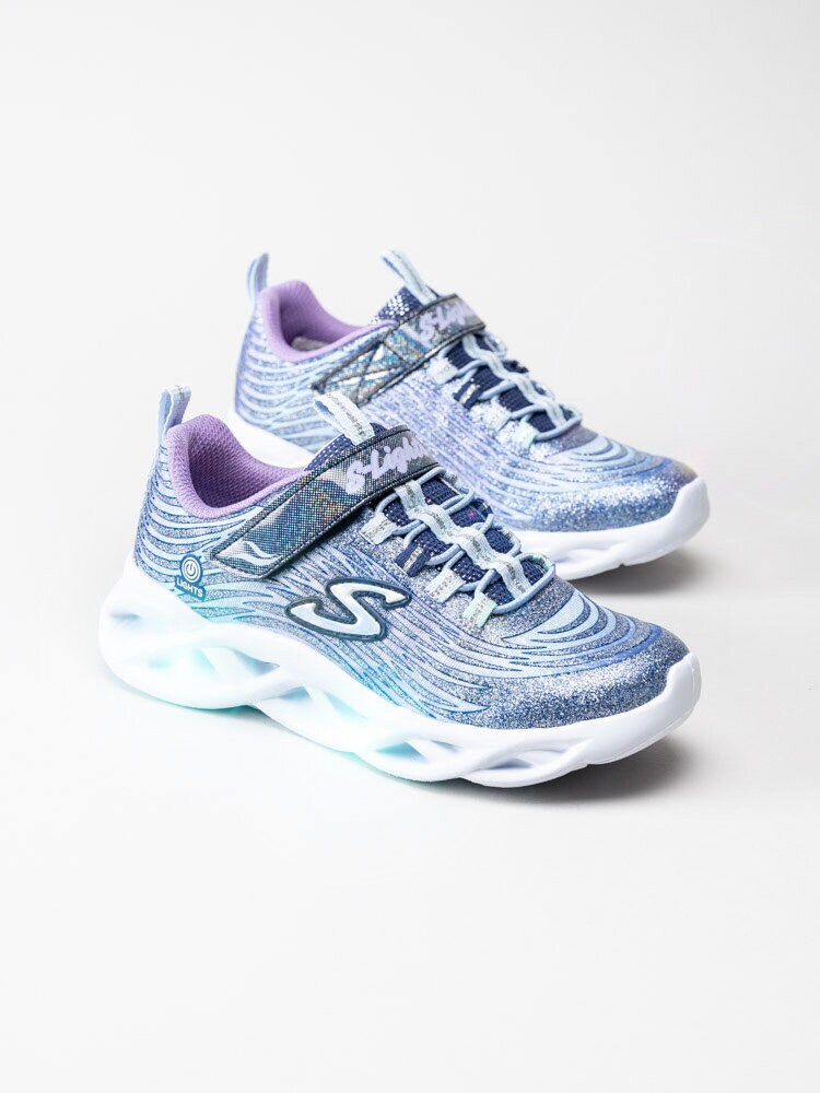 Skechers - Girls twisty brights - Ljuslila glittriga blinkskor