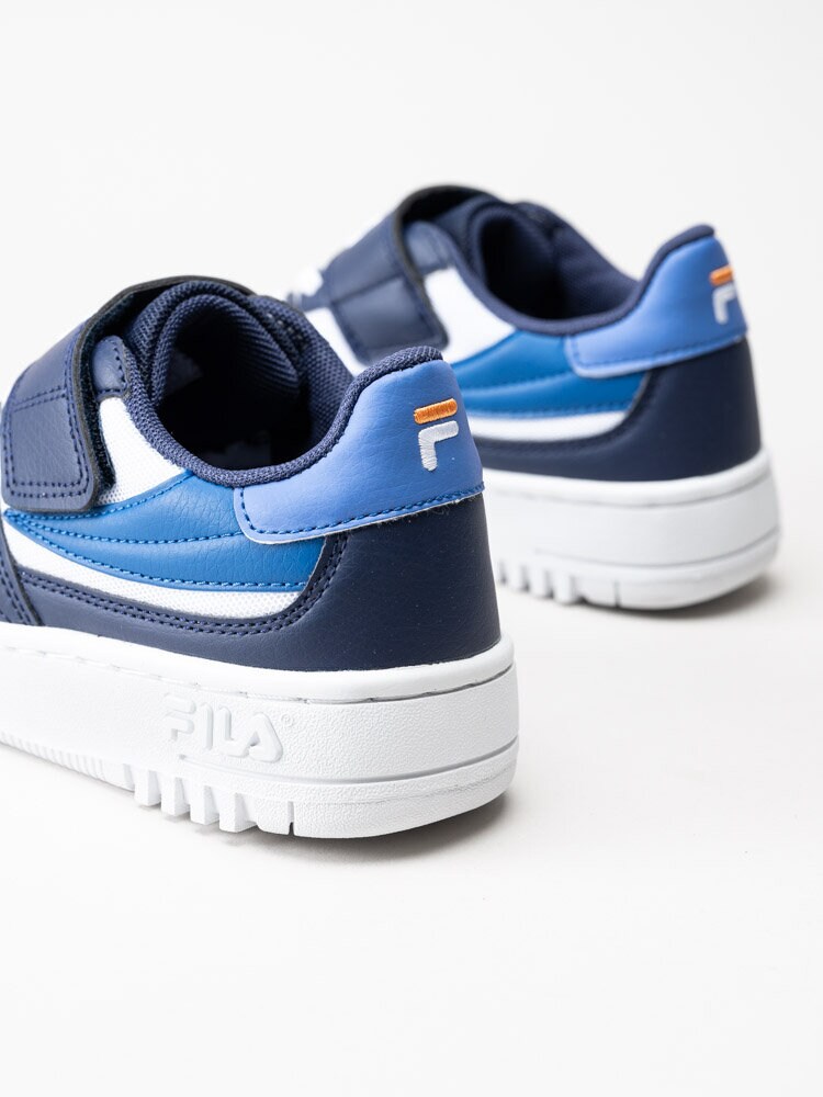 FILA - Fxventuno Velcro Kids - Vita och blå sneakers i syntet