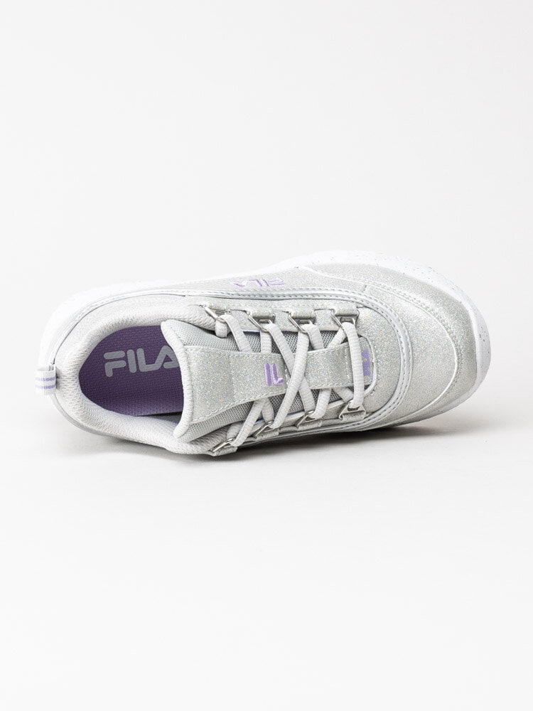 FILA - Strada F Low Kids - Silverglittriga 90-tals sneakers