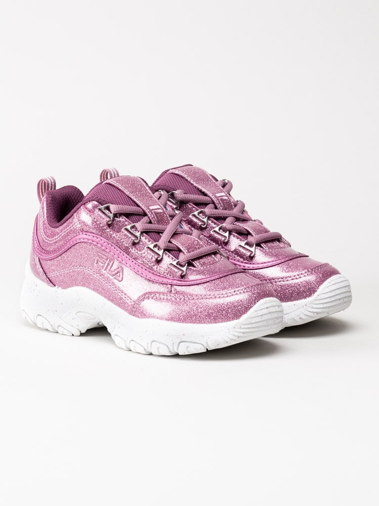 FILA - Strada F Low Kids - Rosa glittriga 90-tals sneakers