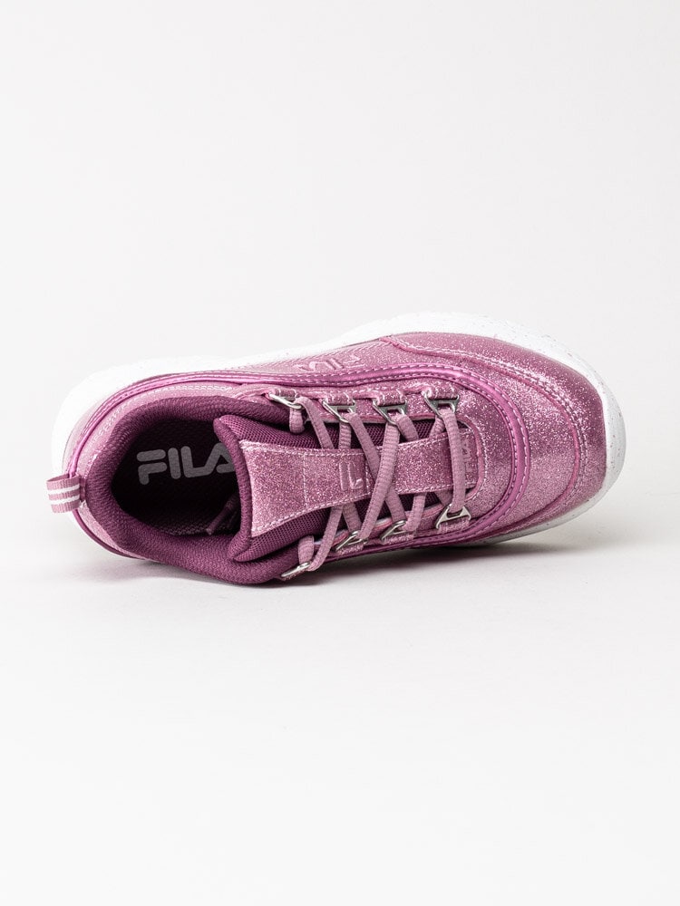 FILA - Strada F Low Kids - Rosa glittriga 90-tals sneakers