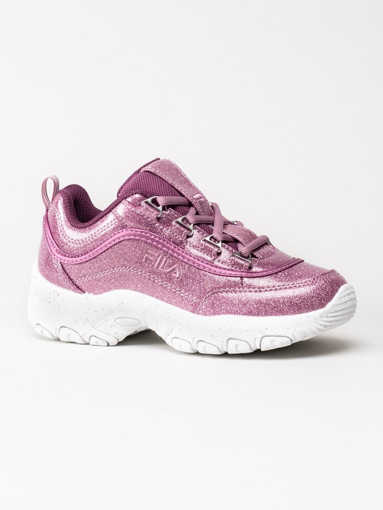 FILA - Strada F Low Kids - Rosa glittriga 90-tals sneakers