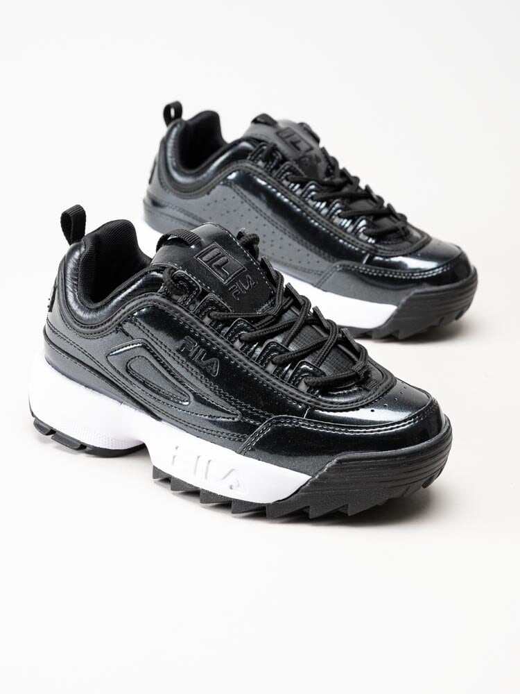 FILA - Disruptor F Teens - Svarta glittriga 90-tals sneakers