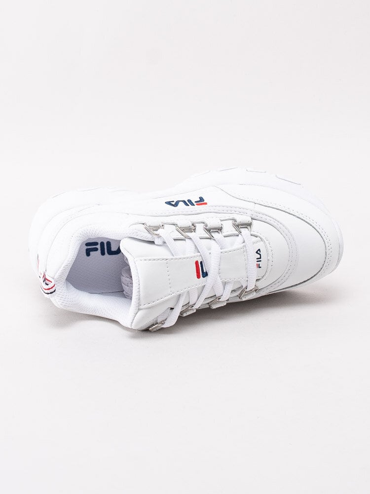 FILA - Strada Low Kids - Vita 90-tals sneakers med broderad logga
