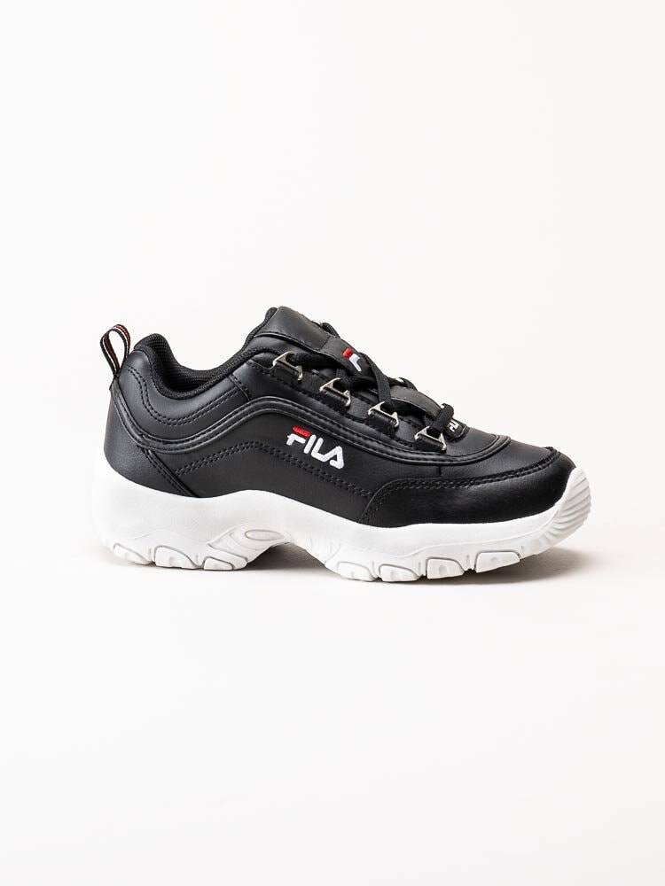 FILA - Strada Low Kids - Svarta 90-tals sneakers med broderad logga