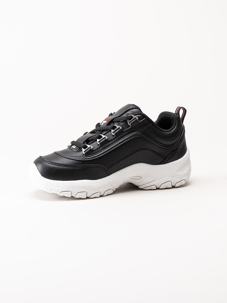 FILA - Strada Low Kids - Svarta 90-tals sneakers med broderad logga