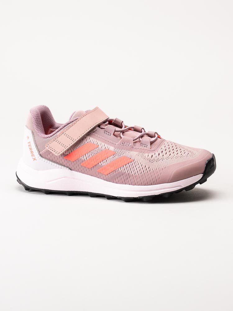 Adidas - Terrex Agravic Flow CF K - Rosa sportskor med orange stripes