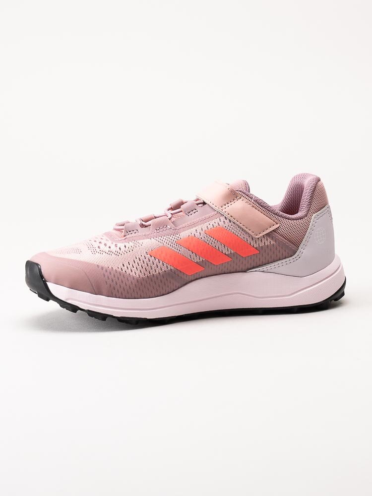 Adidas - Terrex Agravic Flow CF K - Rosa sportskor med orange stripes