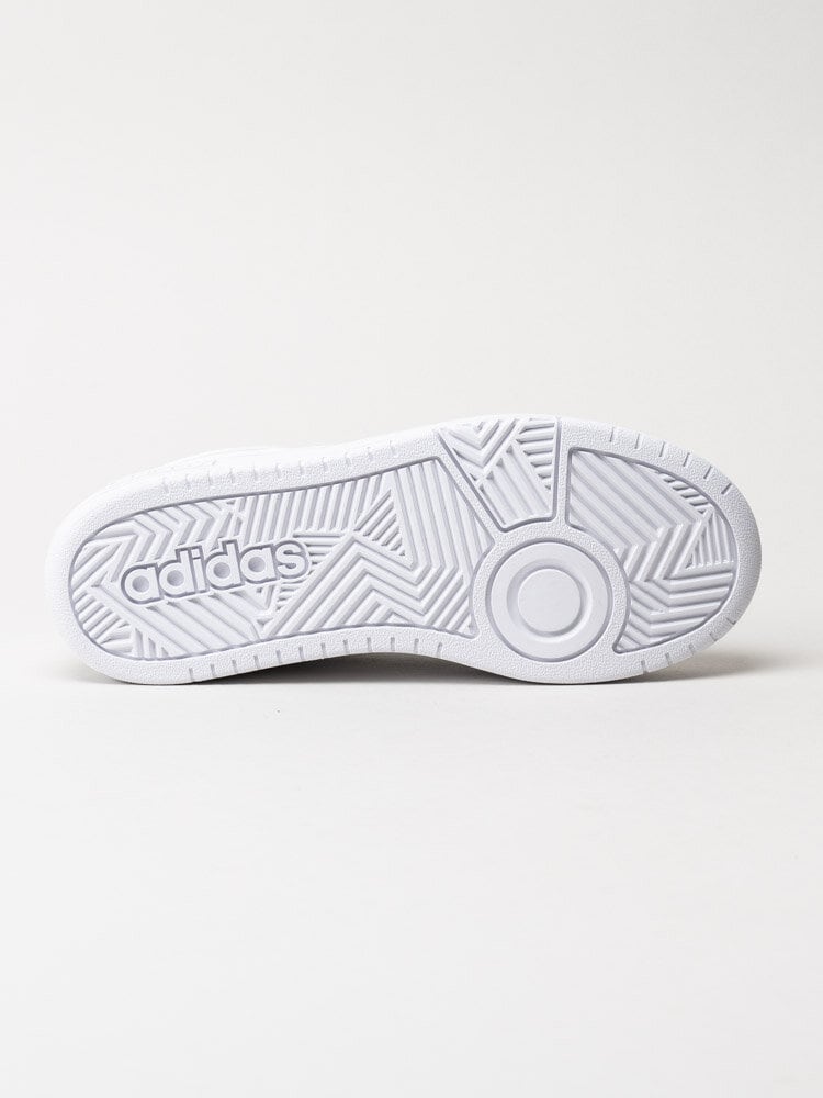 Adidas - Hoops 3.0 K - Vita sneakers i skinnimitation
