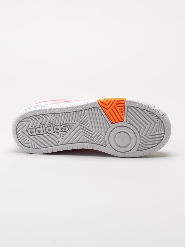 Adidas - Hoops 3.0 CF C - Vita sneakers med orange detaljer