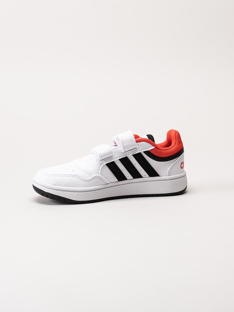 Adidas - Hoops 3.0 CF C - Vita sneakers med röda detaljer