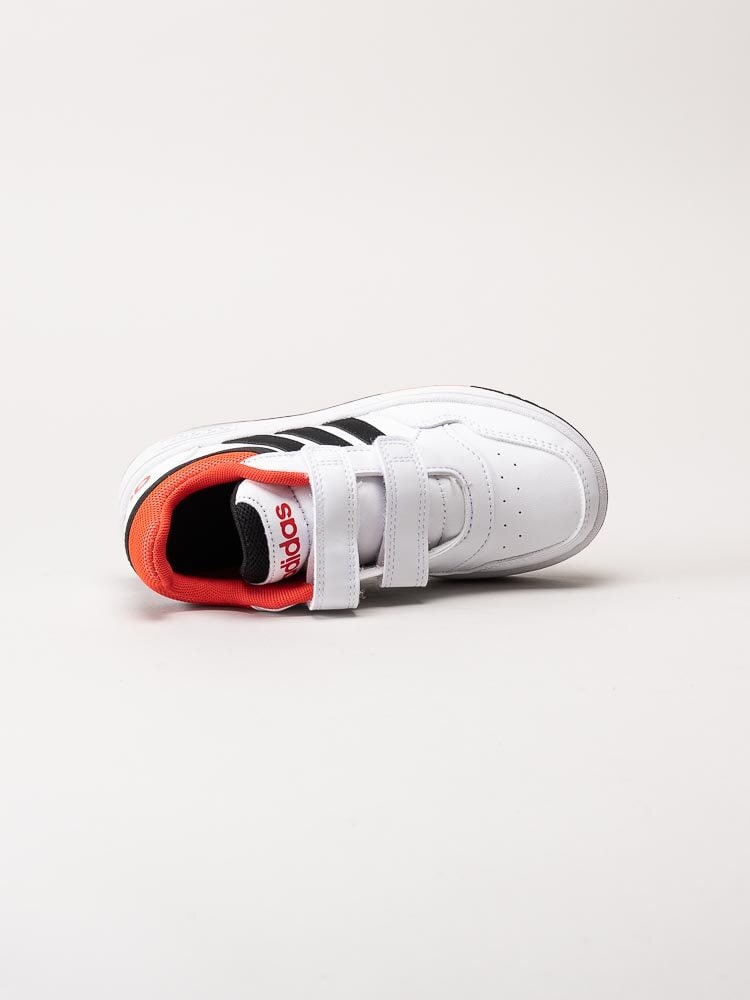Adidas - Hoops 3.0 CF C - Vita sneakers med röda detaljer