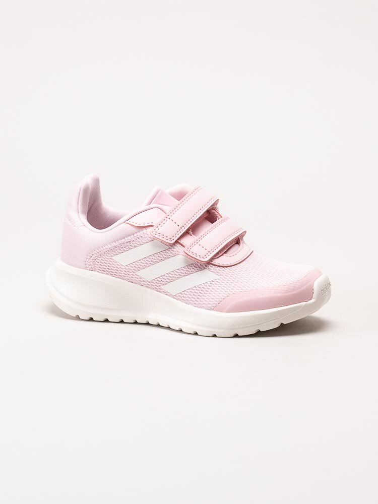 Adidas - Tensaur Run 2.0 CF K - Ljusrosa sneakers med tre vita stripes