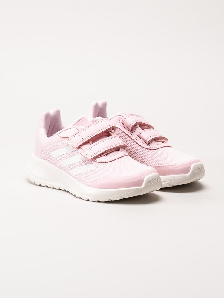 Adidas - Tensaur Run 2.0 CF K - Ljusrosa sneakers med tre vita stripes