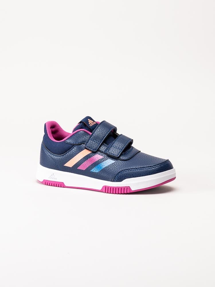 Adidas - Tensaur Sport 2.0 CF K - Mörkblå sneakers med multifärgade stripes