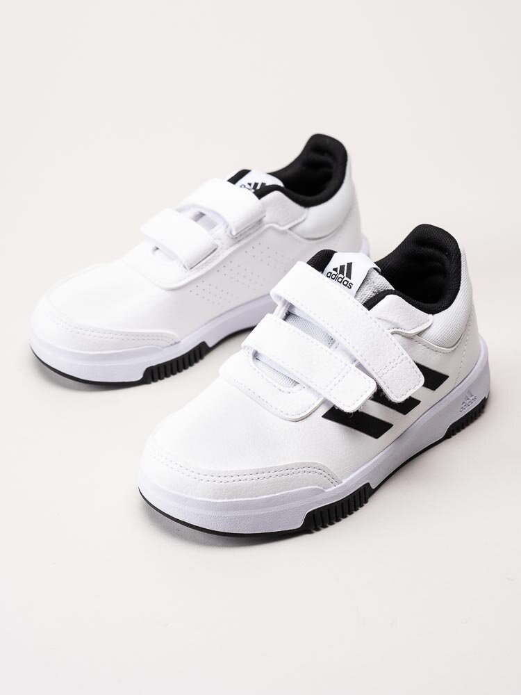 Adidas - Tensaur Sport 2.0 CF K - Vita sneakers i skinnimitation